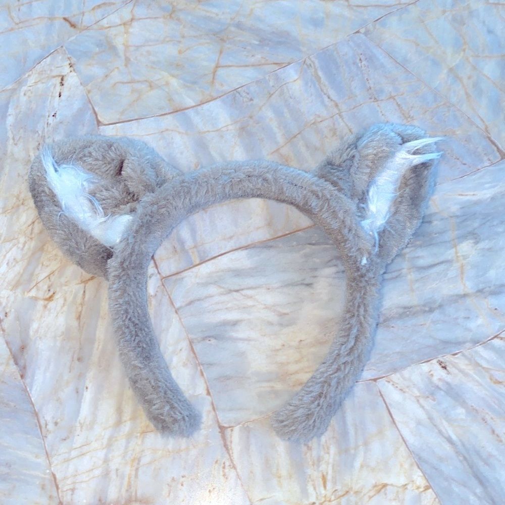 Great Wolf‎ Lodge Wolf Headband Ears Gray Soft Kids Girls Boys NWOT